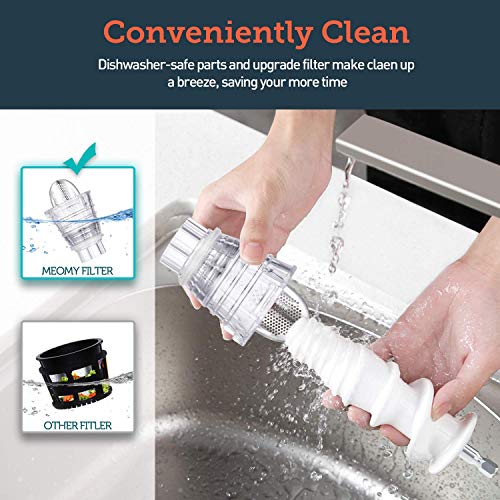 Juicer Machines, MEOMY Slow Masticating Juicer Extractor, Ceramic Auger