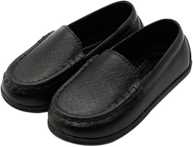 Amazon Mulslect キッズ レザー モカシン 子供 用 シューズ 男の子シューズ 児童ローファー 男児デッキ Mulslect ローファー