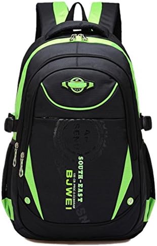 Hyundly Durable Cute Girls Boys Student For Middle School Bookbags And Travel Camping Daypack (green)