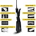 Ceramic Tourmaline Ionic Flat Iron Hair Straightener – Anti-static Wet & Dry Steam Hair Straightener with Four-gear Temperature Adjustment – Professional Salon Hair Care for All Hair Types (Black)thumb 4