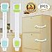 Child Safety Locks Baby Safety Locks Child Door Cabinets Latches for Drawer, Refrigerator, Toilet, Washing Machine, Trash Can and Etc Blue Green 2Pcs