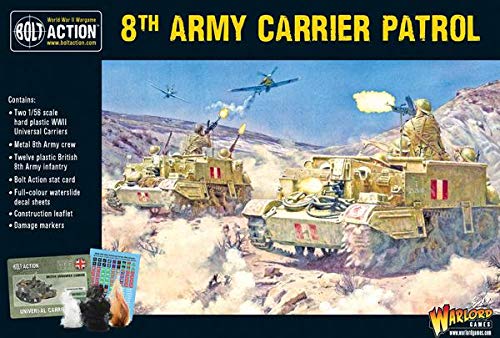Warlord Games, Bolt Action, 8th Army Carrier Patrol, Wargaming Miniatures