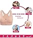 Kimikal Women Post-Surgery Wire Free Sports Bra (M(34A,34B,34C), Beige 2)