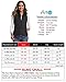 Art3d Women's Vests - Padded Lightweight Vest for Women, Stand Collar Quilted Gilet with Zip Pockets