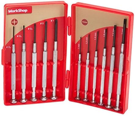 Screwdriver Set 11 Pc Precision Small Hobby Jewelry Watch Clock Repair Tool Case