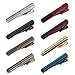 BMC 8pc Mens Fashion Alloy Metal 1.5 in. Metallic Colored Skinny Tie Bar Clips