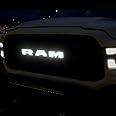 Autogem 2019-23 RAM Lighted Grille Emblem, Chrome