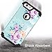 PIXIU iPhone 6S Plus / 6 Plus Case, PIXIU Unique Pattern 3 Layer Heavy Duty Sturdy Shockproof Protective Hybrid case Cover for iPhone 6s Plus /6 Plus 5.5 inch Peonies Floral