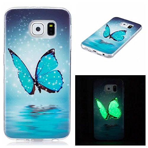Galaxy S7 Case,Colorful Soft Silicone Cover Glow in the Dark Luminous Noctilucent Ultra Slim TPU Skin Back Case for Samsung Galaxy S7