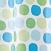 InterDesign Rialto 72-Inch by 72-Inch Shower Curtain, Blue/Green
