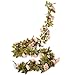Felice Arts 2 Pack 17 Heads 7.2 Ft/pc Artificial Silk Fake Flowers Autumn Rose Vine Realistic Hanging Silk Rose Plants Wedding Home Party Arch Decor (Champagne)