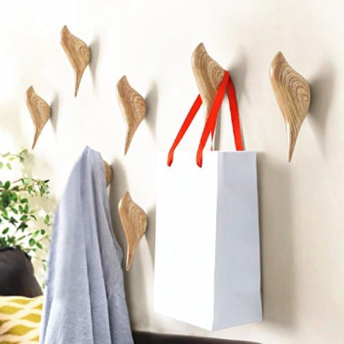 Wall Hook Bird Mural 3D Creative Wall Decoration Bird Mural Bedroom Door Hooks Coat Hooks (Two)