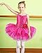 BAOHULU Leotard for Girls Ballet Dancing Camisole Shiny Sequined Costumes Princess Skirt Tutu 2-8 Years