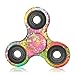 Best Time Spin Tri Fidget Spinner Camouflage Colorful EDC Hand Toy, Perfect for Children and Adults Time Killer, ADHD Focus Anxiety Relief (Rainbow)