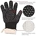 BBQ Grill Gloves [1472℉ NEWEST] EN407/EN420 CE Heat Resistant - Oven Silicone Glove Fireproof for Smoker Baking - High-temp Barbecue Grilling Potholders - Heat-insulated Cooking Mitt, X-Long
