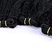 Yonis Kinky Straight Wave Hair Extensions Weft Weave Natural Black Color 3 Bundles Synthetic Human Hair Mixed Length (16