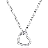 GAVU Stainless Steel Ring Holder Necklace for Women, Women’s Heart Pendant Ring Keeper Necklace 16"/18"/20"