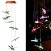 xxschy LED Solar Dragonfly Wind Chimes Outdoor - Waterproof Solar Powered LED Changing Light Color Six Dragonflies Mobile Romantic Wind-Bell for Home, Party, Festival Decor, Night Garden Decoration