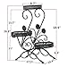 AISHN 3-Tiered Scroll Classic Plant Stand Decorative Metal Garden Patio Standing Plant Flower Pot Rack Display Shelf Holds 3-Flower Pot with Modern
