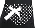 Hyzrz Cute Girls Bowknot Funny Aprons Lady's Kitchen Restaurant Women's Cake Apron with Pocket (Black)