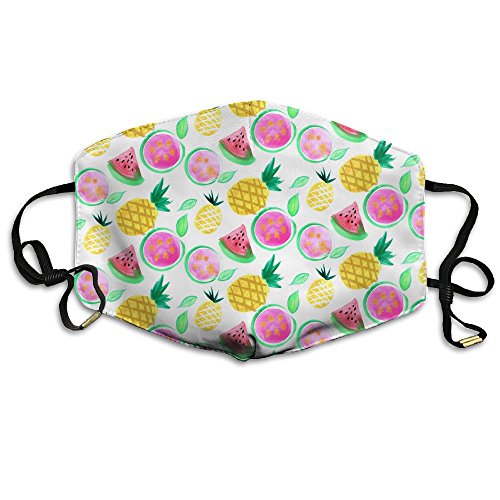Women&Mens Unisex Pineapple Watermelon Seedless Fruit Comfortable Anti Dust Breathable Health Masks Mouth Face Mask