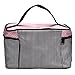 DATEWORK Satin Square Bow Stripe Cosmetic Bag (Black)