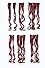 SWACC Women 20 Inches Curly Full Head 7 Separate Pieces Heat Resistance Synthetic Hair Clip in Hair Extensions (Wine Red)thumb 1