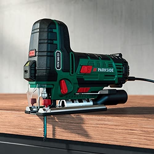 Pendelsäge PARKSIDE PSTK 800 C3 elektrisch 800 W für Holz Metall, inkl. 4 Klingen (Swiss Made), Laser und LED… – Bild 3