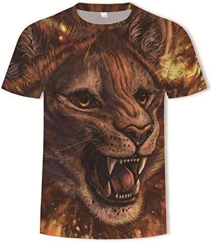 Camisetas, Camiseta De Manga Corta Absorbente del Sudor Camiseta De Los Hombres Aulladores De León Unisex Color De Cerdo Quemado 4XL.: Amazon.es: Ropa y accesorios