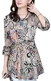 Mooncolour Women New Arrival Deluxe Floral Dress Flouncing Top Blouse