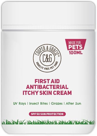 C&G Pets First Aid Antibacterial Itchy Skin Cream SPF 50 100ml
