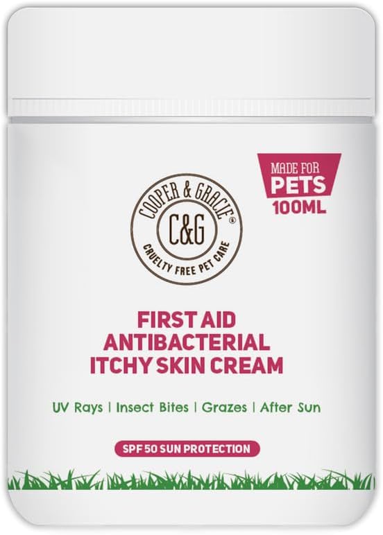 C&G Pets First Aid Antibacterial Itchy Skin Cream SPF 50 100ml