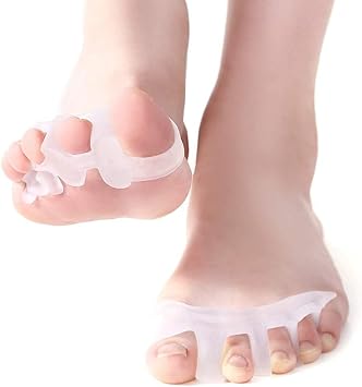 Amazon 2個入 足指パッド 外反母趾用 外反母趾 サポーター シリコン フットケア 透明色 男 女性適用 Yosoo スポーツ アウトドア