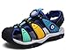 DADAWEN Boy's Girl's Summer Outdoor Breathable Athletic Bump Toe Strap Sandal (Toddler/Little Kid/Big Kid)