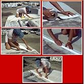 White Eternabond Mobile Home RV Rubber Roof Repair 4" x 5'