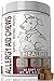 Paws & Pals Dog Allergy Relief - Pet Immune Seasonal Chew Treats - Itchy Skin Supplement for Dogs & Cats with Omega-3 -Antihistamine - Antioxidants - Digestive Prebiotic - Probiotics - 90 Count
