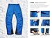 TSLA Men's Rip-Stop Snow Pants Windproof Ski Insulated Water-Repel Bottoms