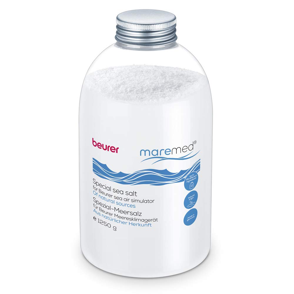 Beurer Maremed Special Sea Salt Refill 1250g, Unique Formula With More Than 65 Trace Elements For You To Enjoy The Health Benefits Of The Sea Air In Your Home