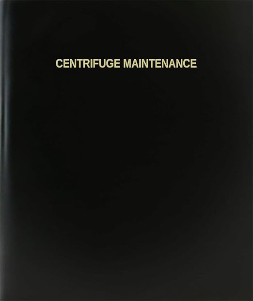 BookFactory® Centrifuge Maintenance Log Book / Journal
