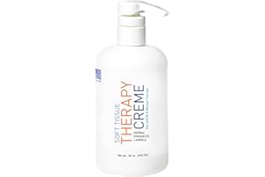 Soft Tissue Therapy Creme by China-Gel – Professional Massage Cream with Arnica, Topical Lotion for IASTM, Manual Massage, Cupping Therapy, Kinesiology Taping & More, 16 oz Bottle with Pump