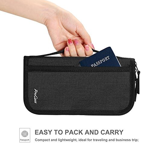 ProCase Family Passport Wallet with Accordion Design RFID Blocking, Passport Holder Travel Wallet Bag for Passports Credit Cards Tickets with Zipper -Black 6 ProCase Family Passport Wallet with Accordion Design RFID Blocking, Passport Holder Travel Wallet Bag for Passports Credit Cards Tickets with Zipper -Black