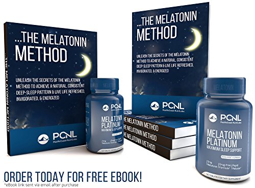 PacificCoast NutriLabs 5mg Melatonin, Non-Habit Forming, All Natural Sleep Aid, Rapid Release Formula, Free Ebook & Empty Bottle Guarantee, 120 tablets