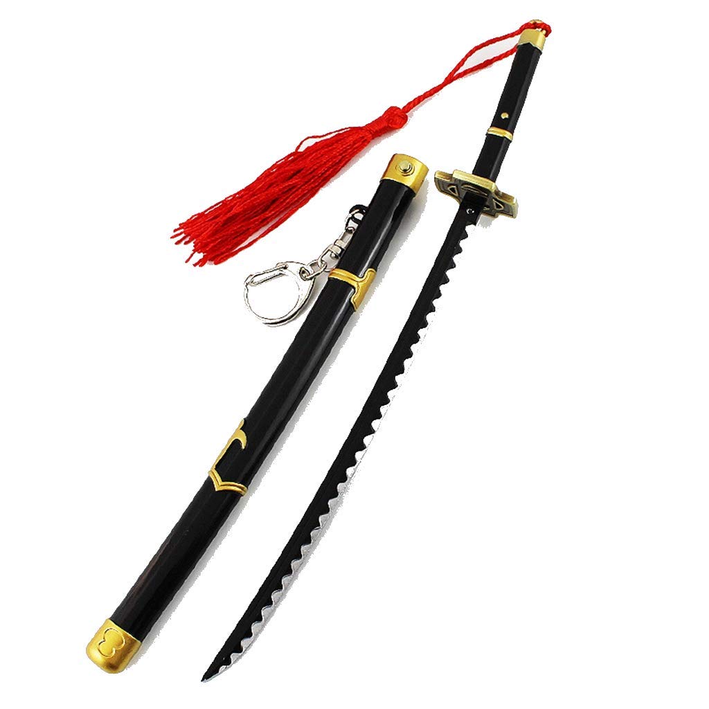 Roronoa Zoro Sandai Kitetsu Katana,Red Metal Sword Model Toys