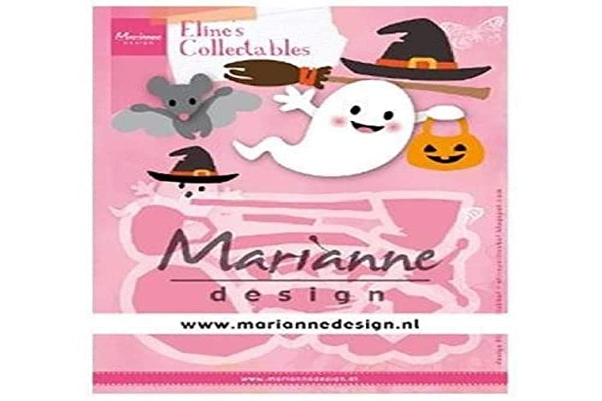 Marianne Design Collectables, Halloween, Cutting Dies and Embossing Details in Paper Crafts, Pink, One Size