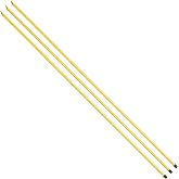 TALITARE Golf Alignment Sticks 58", Golf Sticks Alignment Rods 3 Pack, Full Alignment Sticks for Golf Training, Golf Practice Swing Trainer for Aiming, Putting, Yellow