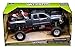 New-Ray Chevrolet 4x4 Gray Silverado Pickup Truck w/Working Suspension and Honda Dirt Bike