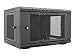 V7 RMWC6U-1N 6U Wall Mount Rack Cabinet Enclosure (Fully assembled, vented door, adjustable mounting rails, cold rolled steel, 5 year warranty), Black primary