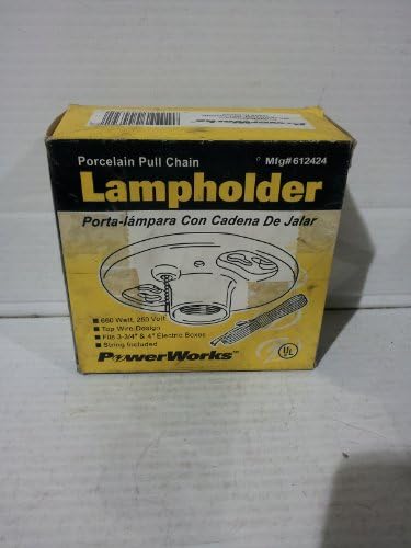 Powerworks Porcelain Pull Chain Lampholder #612424