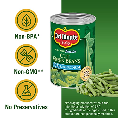 Del Monte Canned Low Sodium Fresh Cut Green Beans, 14.5 Ounce Pricepulse