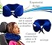 Manifold Home Products Travel Pillow by Memory Foam Neck Pillow — Better Support than an Inflatable Travel Pillow — FREE Bonus Eye Mask and Earplugs